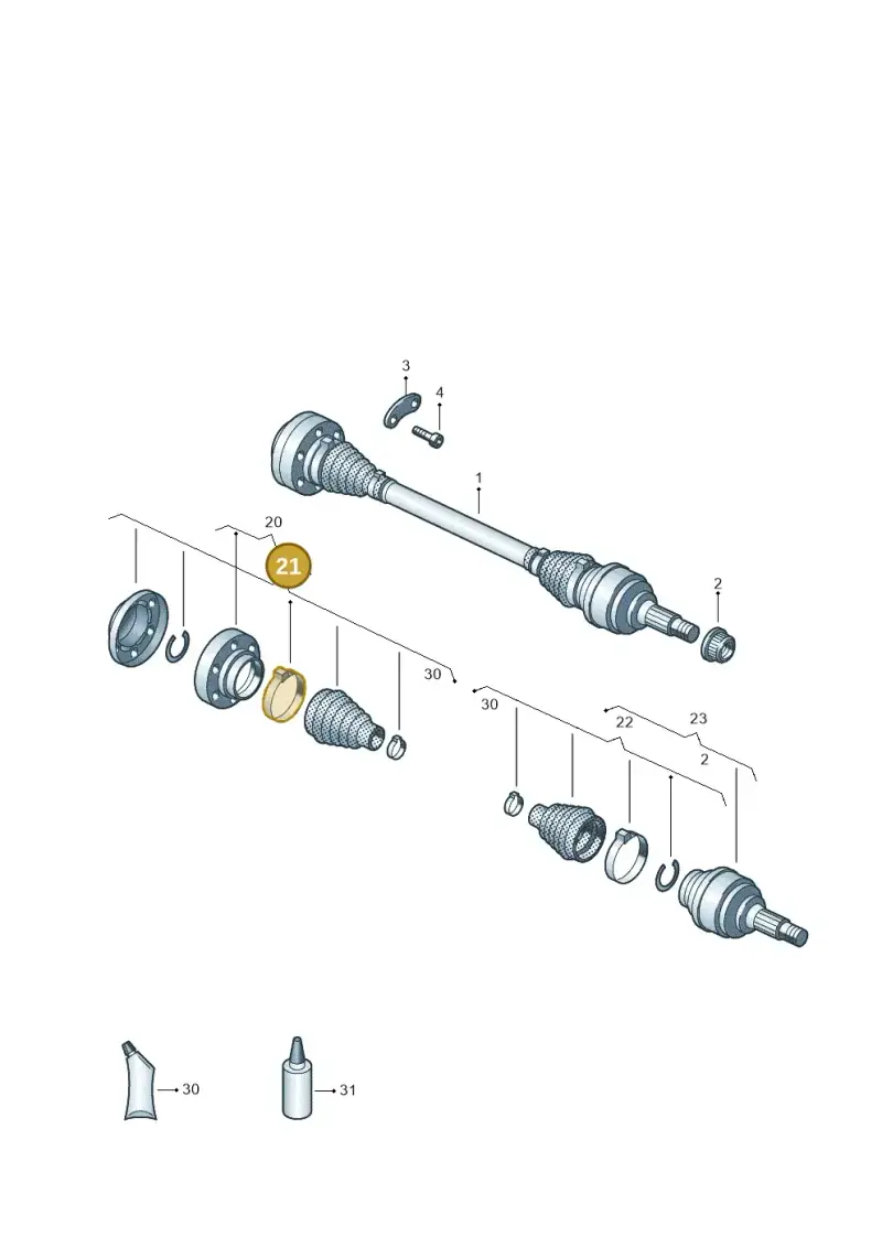 2H0498201B — Volkswagen Touareg BlueMotion (2014-2018) diagram 787407200, position 21