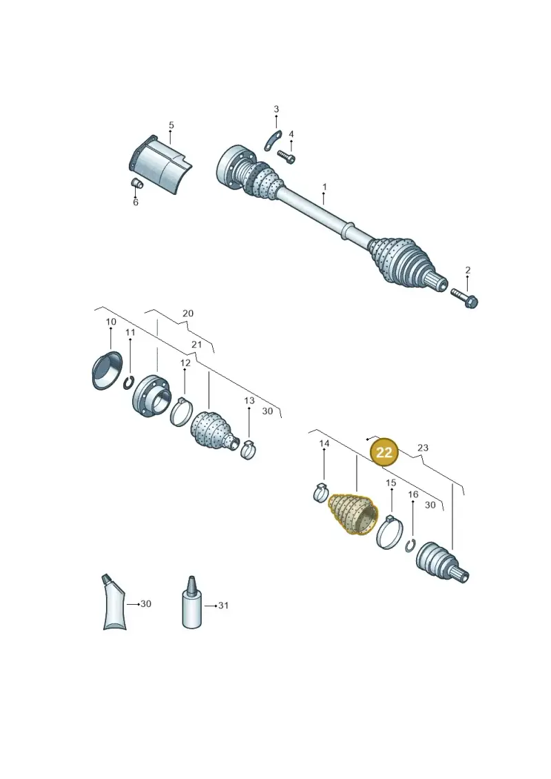 2H0498203B — Volkswagen Taos 1.4 (2021-2023) diagram 746407500, position 22