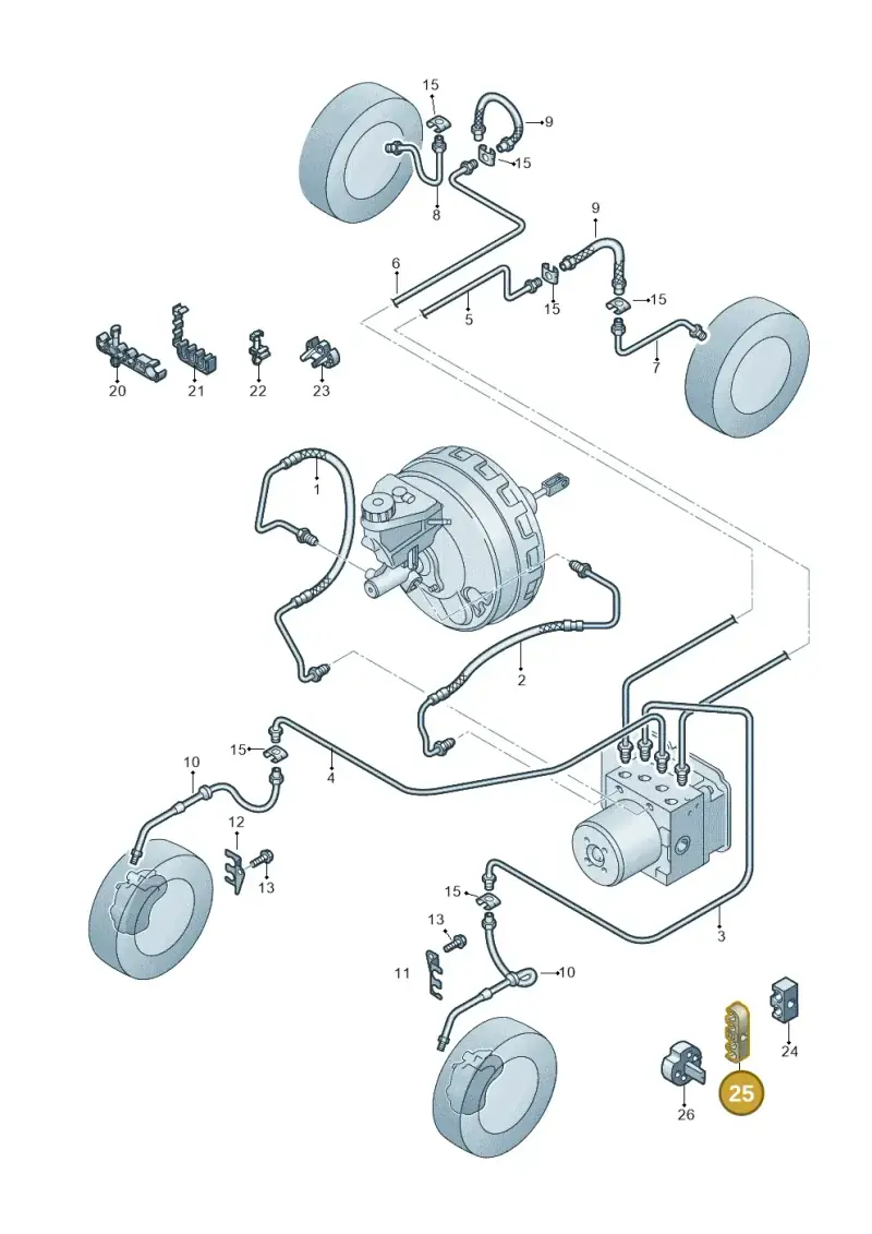 2H0611793 — Volkswagen Amarok twin cab (2022-) diagram 894611200, position 25