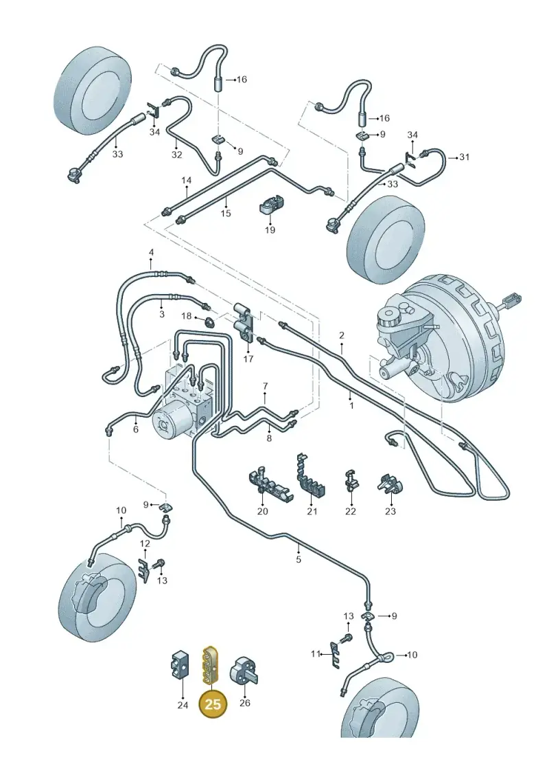 2H0611793 — Volkswagen Amarok twin cab (2022-) diagram 894611220, position 25