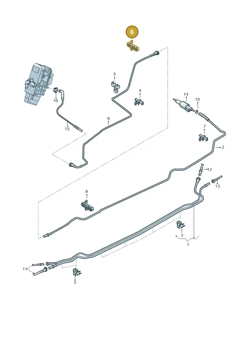 2H0611793 — Volkswagen Amarok twin cab (2022-) diagram 894201250, position 6