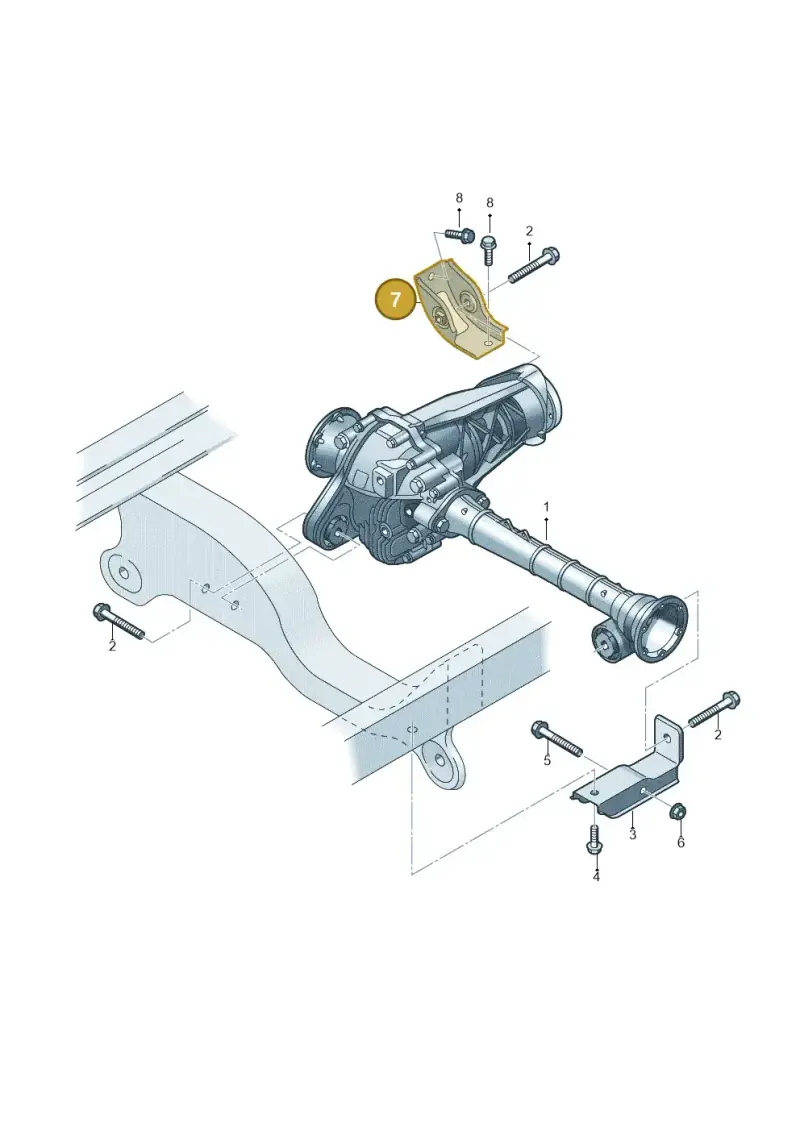 2H0803413A — Volkswagen Amarok twin cab (2022-) diagram 683409000, position 7