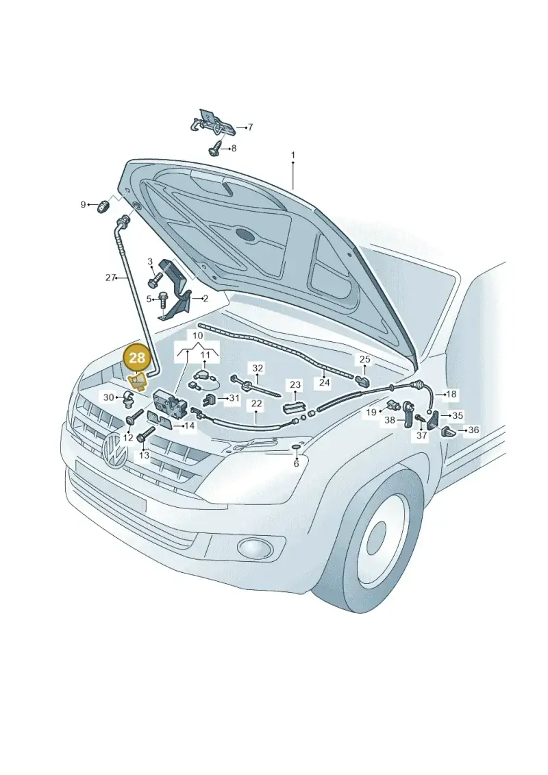 2H0805734A — Volkswagen Amarok twin cab (2022-) diagram 749823000, position 28