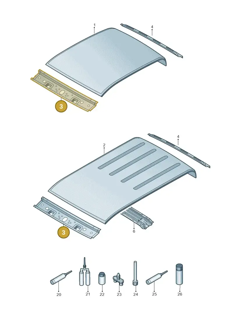 2H0817123A — Volkswagen Amarok twin cab (2022-) diagram 894817000, position 3