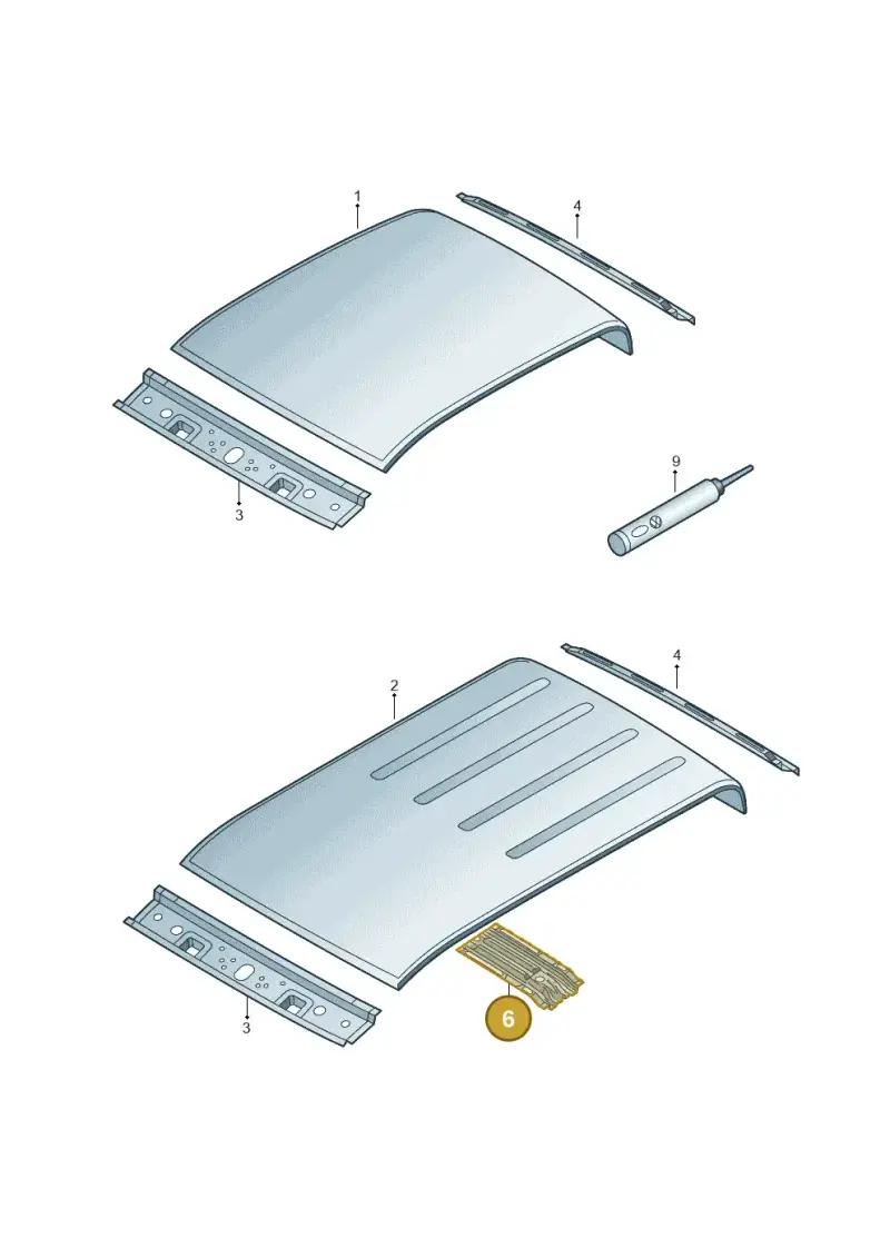 2H0817325 — Volkswagen Amarok twin cab (2009-2012) diagram 683817000, position 6