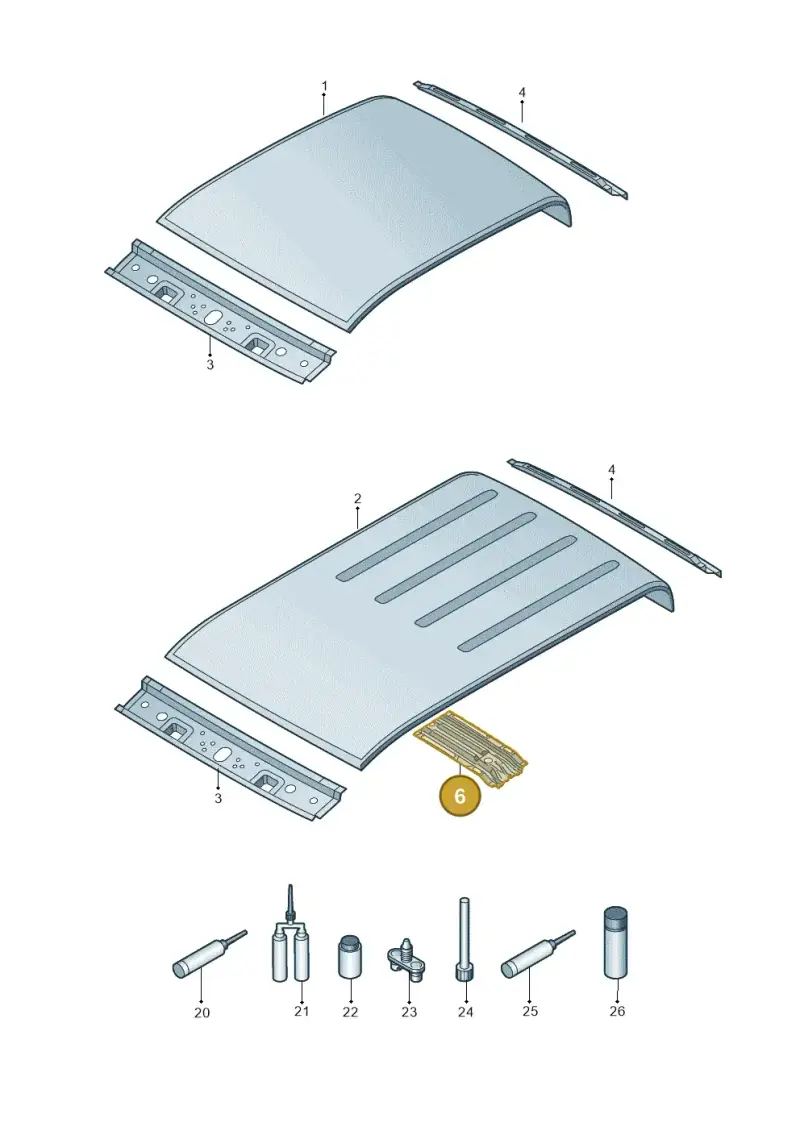 2H0817325 — Volkswagen Amarok twin cab (2022-) diagram 894817000, position 6