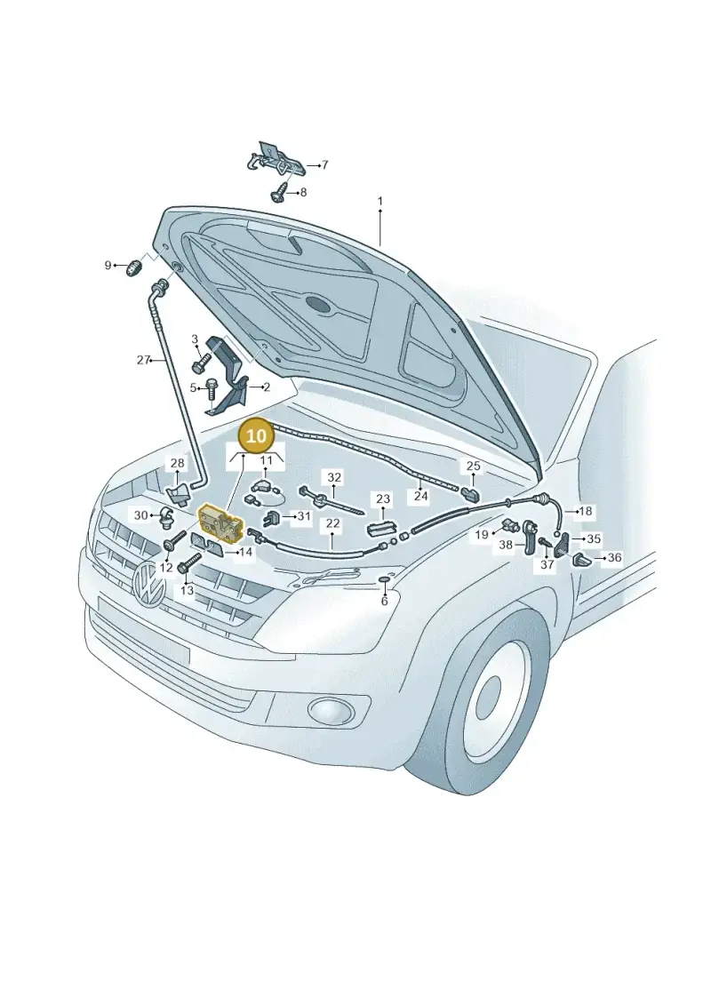 2H0823509B — Volkswagen Amarok twin cab (2022-) diagram 749823000, position 10