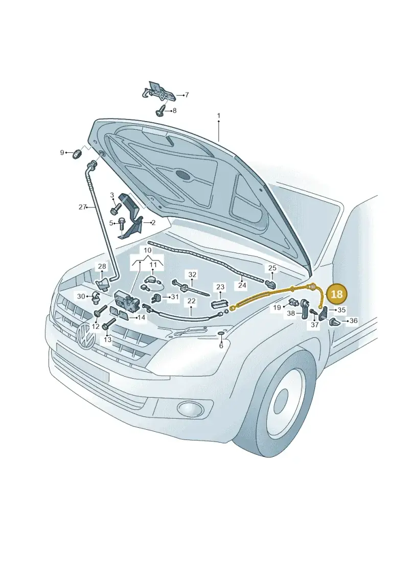 2H0823535A — Volkswagen Amarok twin cab (2022-) diagram 749823000, position 18