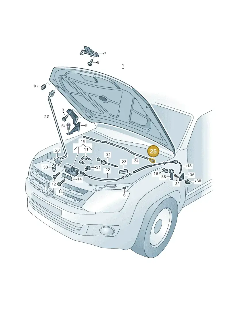 2H0823714 — Volkswagen Amarok twin cab (2022-) diagram 749823000, position 25