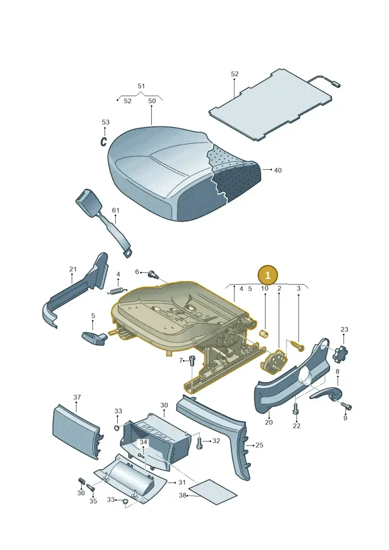 2H0881106N — Volkswagen Amarok twin cab (2022-) diagram 683881200, position 1