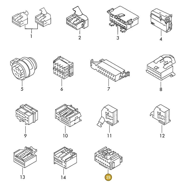 2H0927386 — Audi 1J0 platform diagram 198971850, position 15