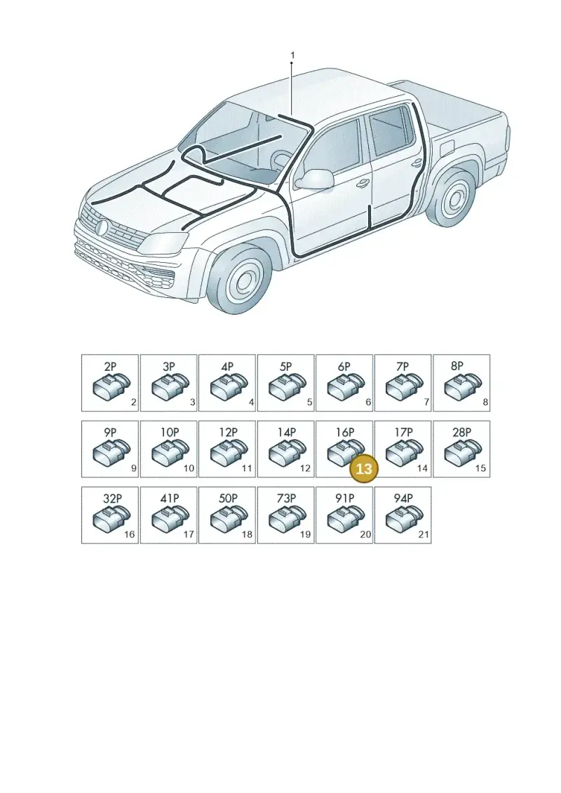 2H0927386 — Volkswagen Amarok (2016-2022) diagram 894971840, position 13