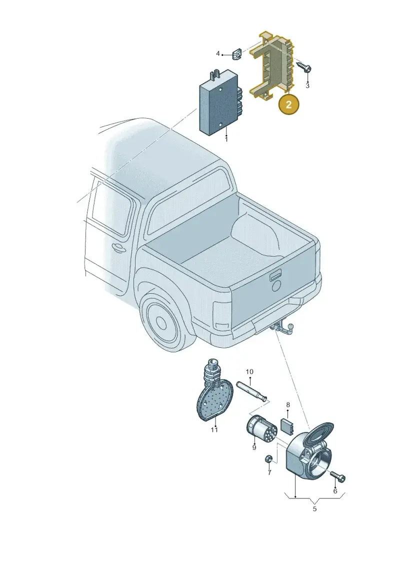 2H0937545 — Volkswagen Amarok twin cab (2022-) diagram 749945550, position 2