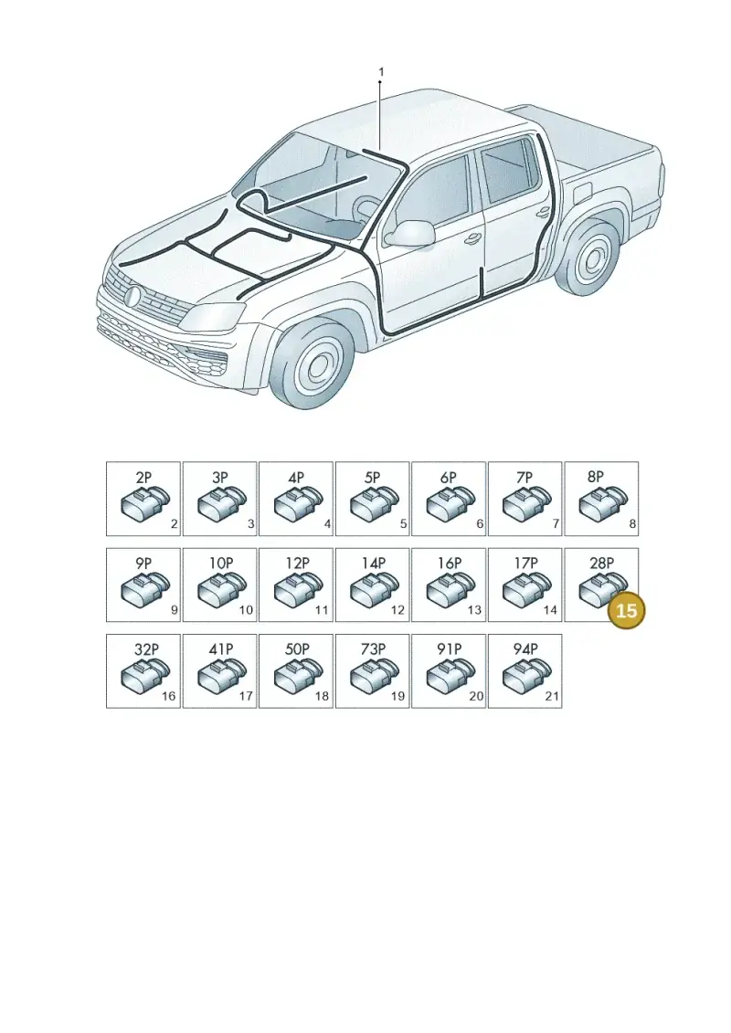 2H0937722 — Volkswagen Amarok twin cab (2016-2022) diagram 894971840, position 15