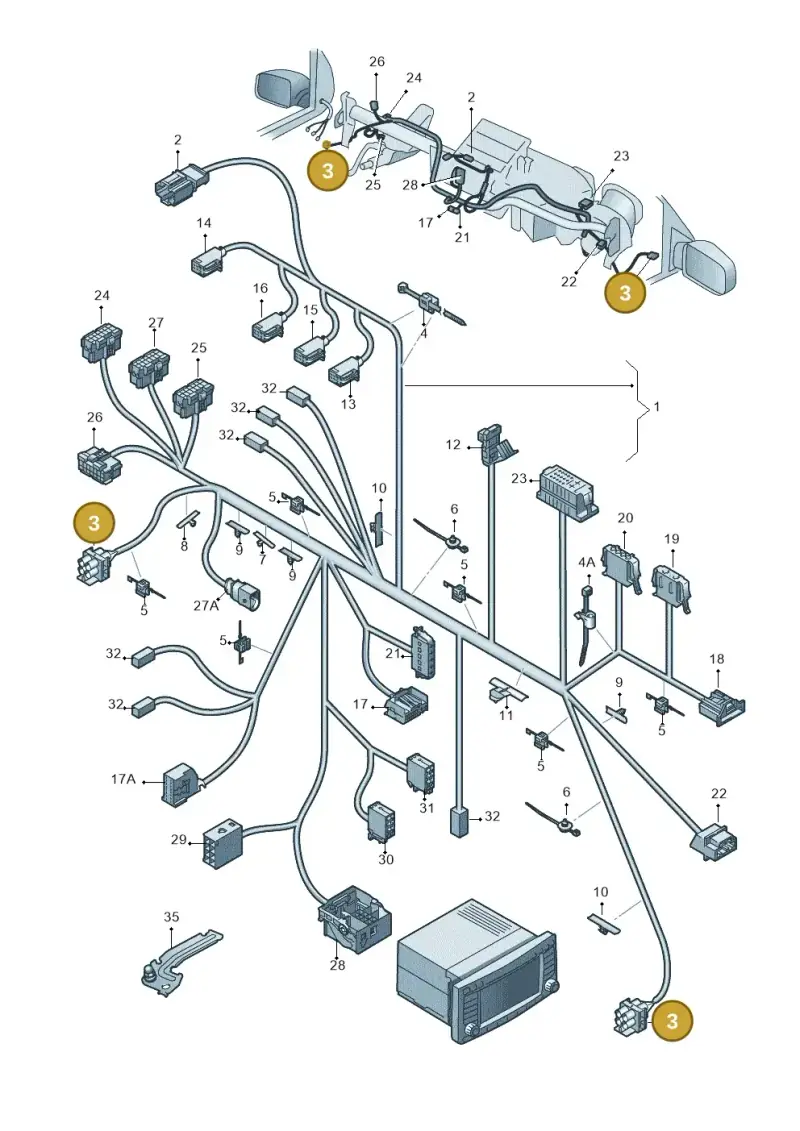 2H0937724 — Volkswagen Amarok twin cab (2022-) diagram 683971830, position 3