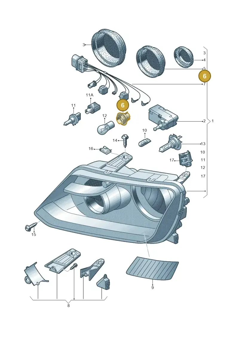 2H0953123A — Volkswagen Amarok twin cab (2022-) diagram 749941100, position 6
