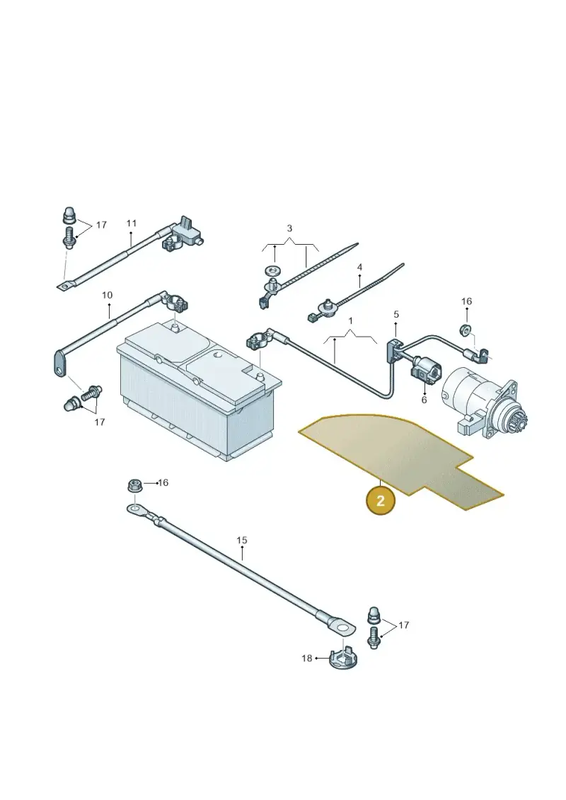 2H0971461A — Volkswagen Amarok twin cab (2012-2016) diagram 683971010, position 2