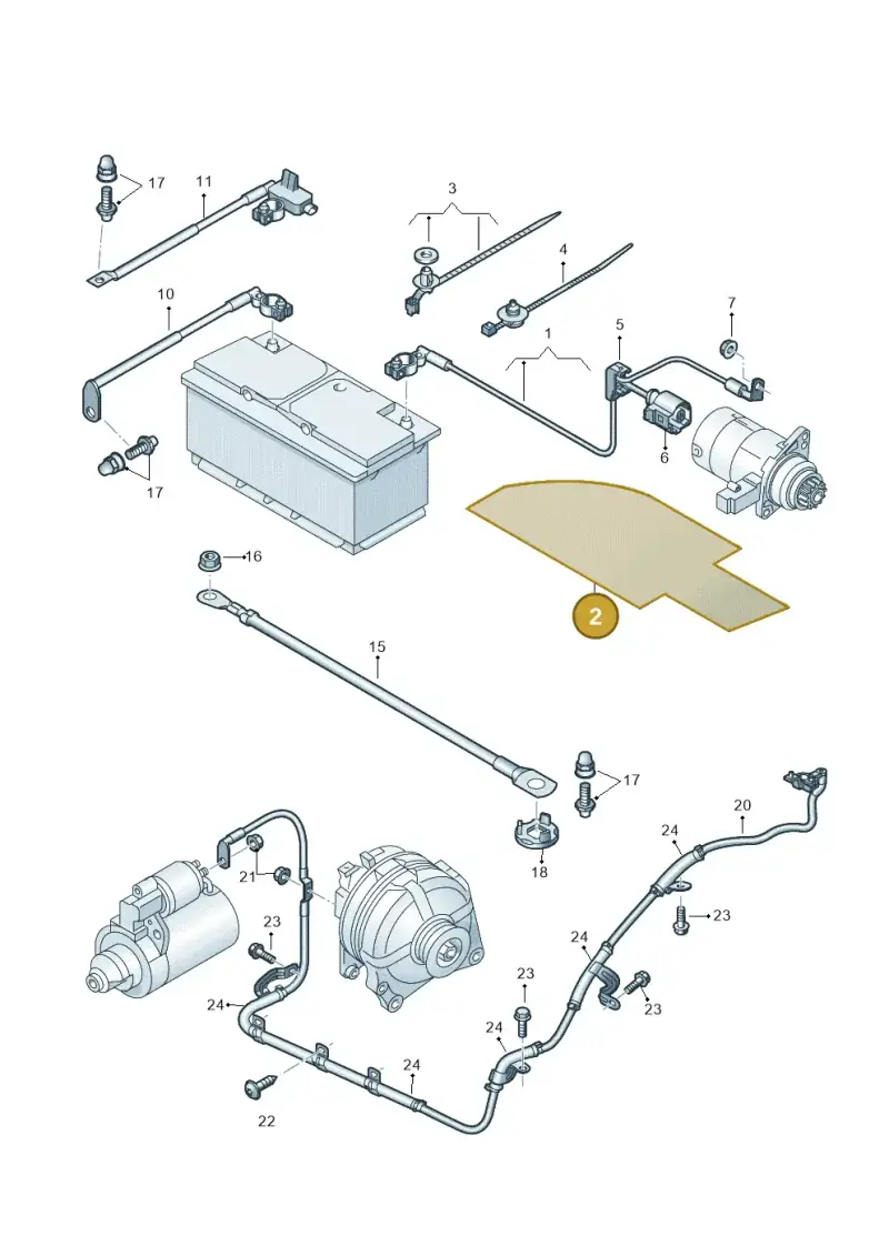 2H0971461A — Volkswagen Amarok (2022-) diagram 894971010, position 2