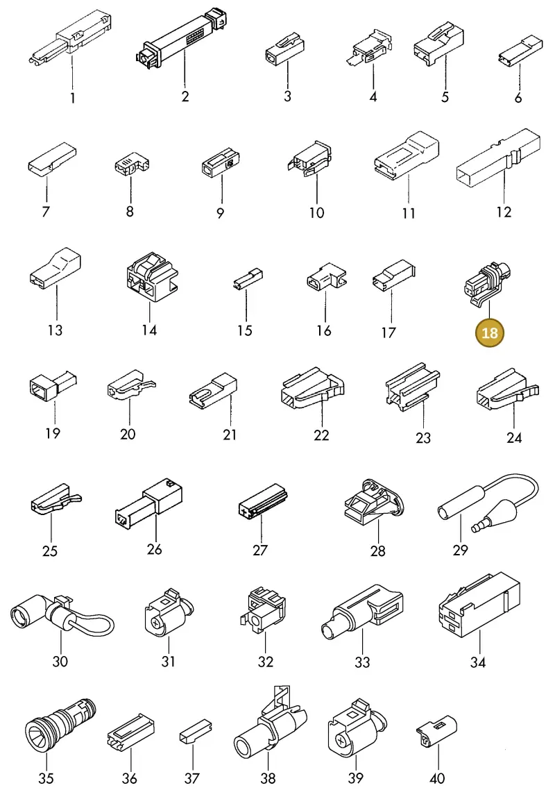 2H0971701 — Audi 1J0 platform diagram 198970000, position 18