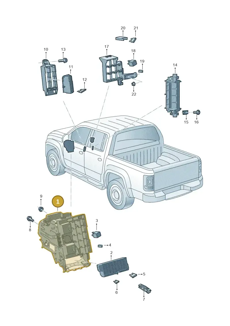 2H2907368F — Volkswagen Amarok twin cab (2022-) diagram 894937000, position 1