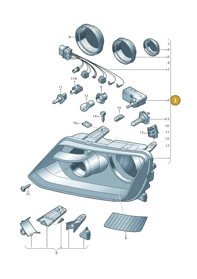 2H2941016AA — Volkswagen Amarok (2022-) diagram 749941100, position 1