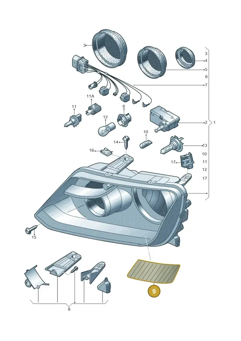 2H2998981 — Volkswagen Amarok (2022-) diagram 749941100, position 9