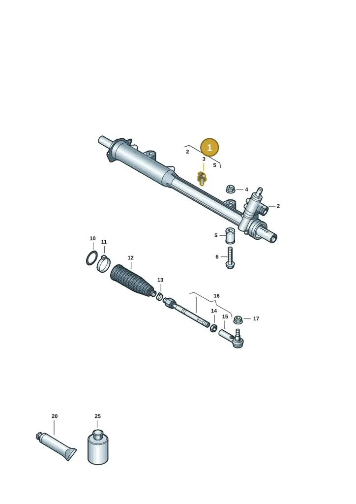 2H3422061CX — Volkswagen Amarok (2016-2022) diagram 894422040, position 1