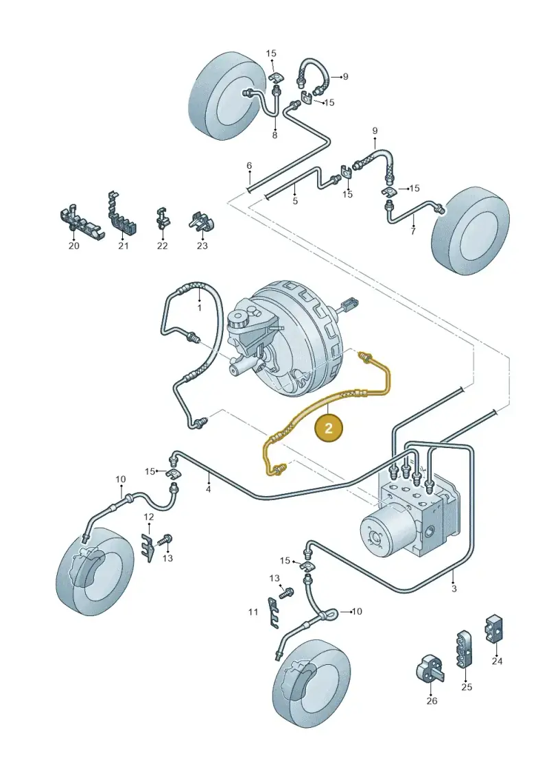 2H3614742 — Volkswagen Amarok twin cab (2022-) diagram 894611200, position 2