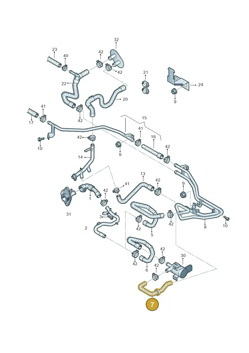 2H6122157AF — Volkswagen Amarok twin cab (2016-2022) diagram 683121350, position 7