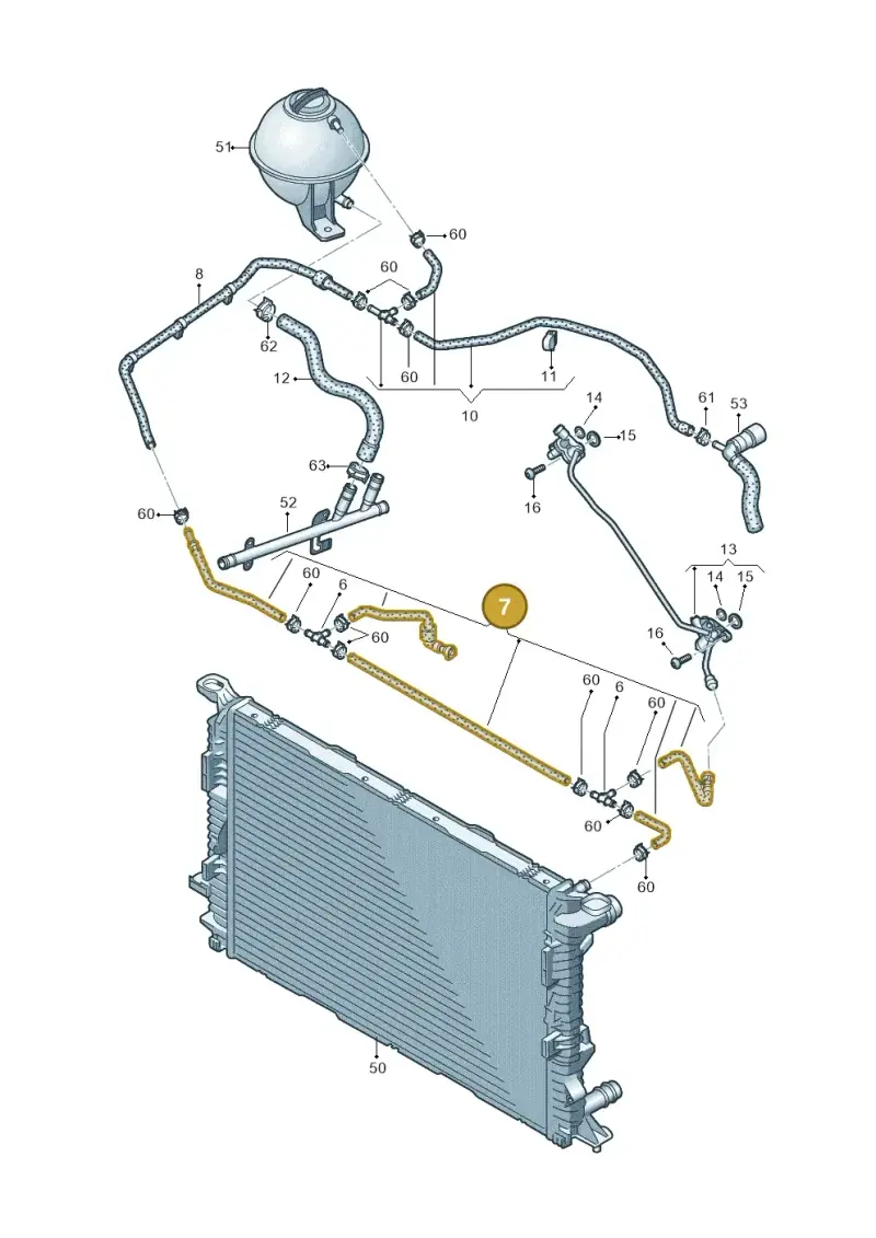 2H6122447B — Volkswagen Amarok twin cab (2022-) diagram 894121510, position 7