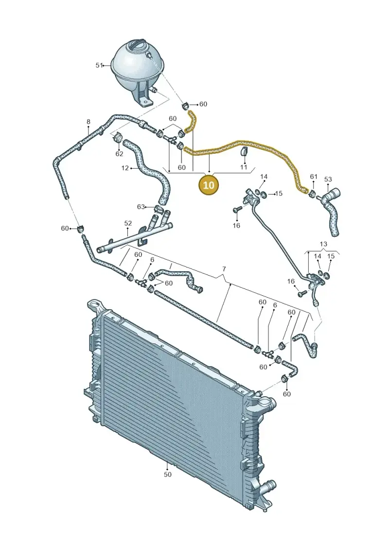 2H6122447F — Volkswagen Amarok twin cab (2022-) diagram 894121510, position 10