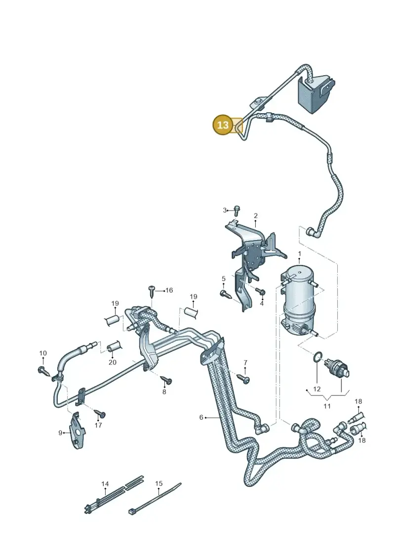 2H6130307G — Volkswagen Amarok twin cab (2022-) diagram 894127600, position 13