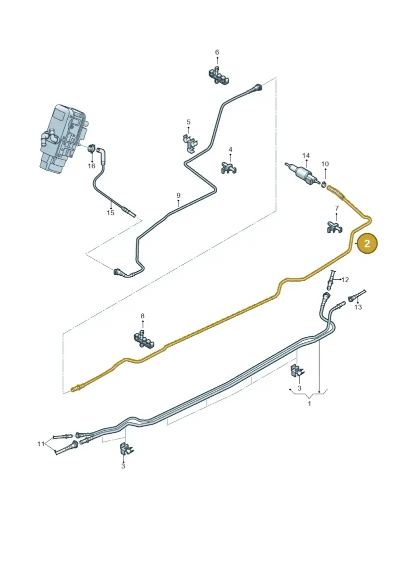 2H6201373 — Volkswagen Amarok twin cab (2022-) diagram 894201250, position 2