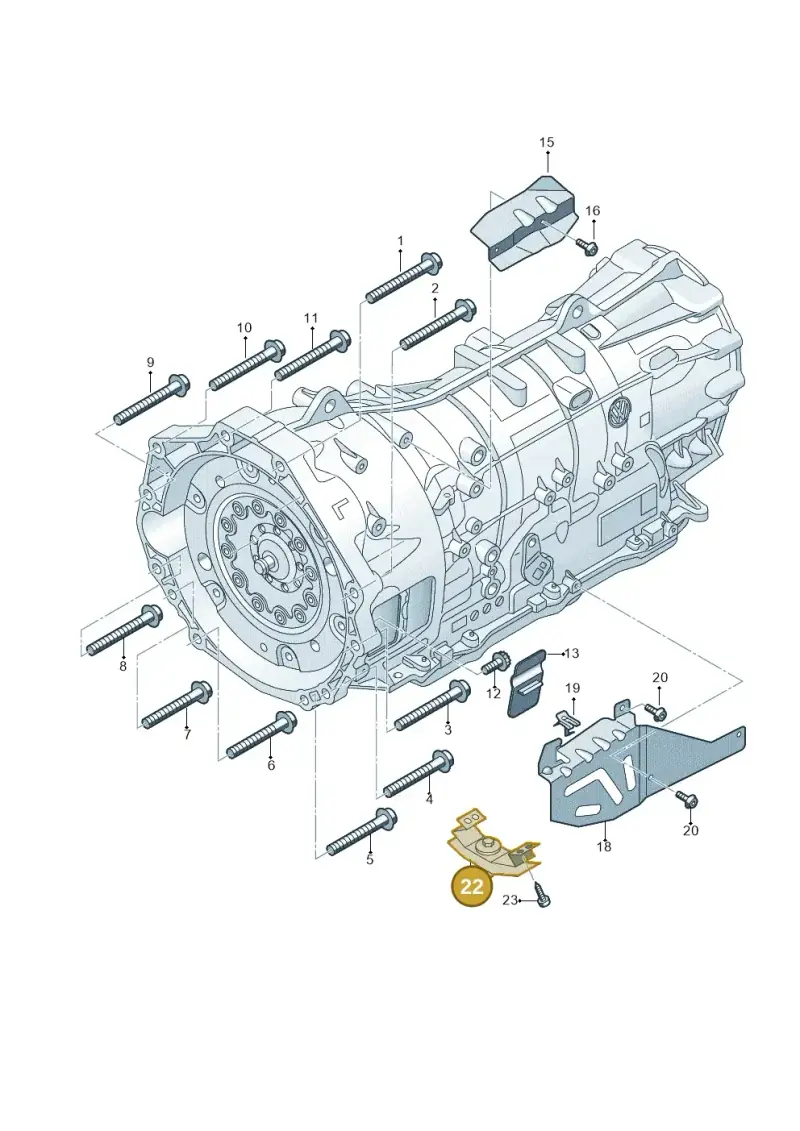 2H6399151 — Volkswagen Amarok twin cab (2022-) diagram 894300850, position 22