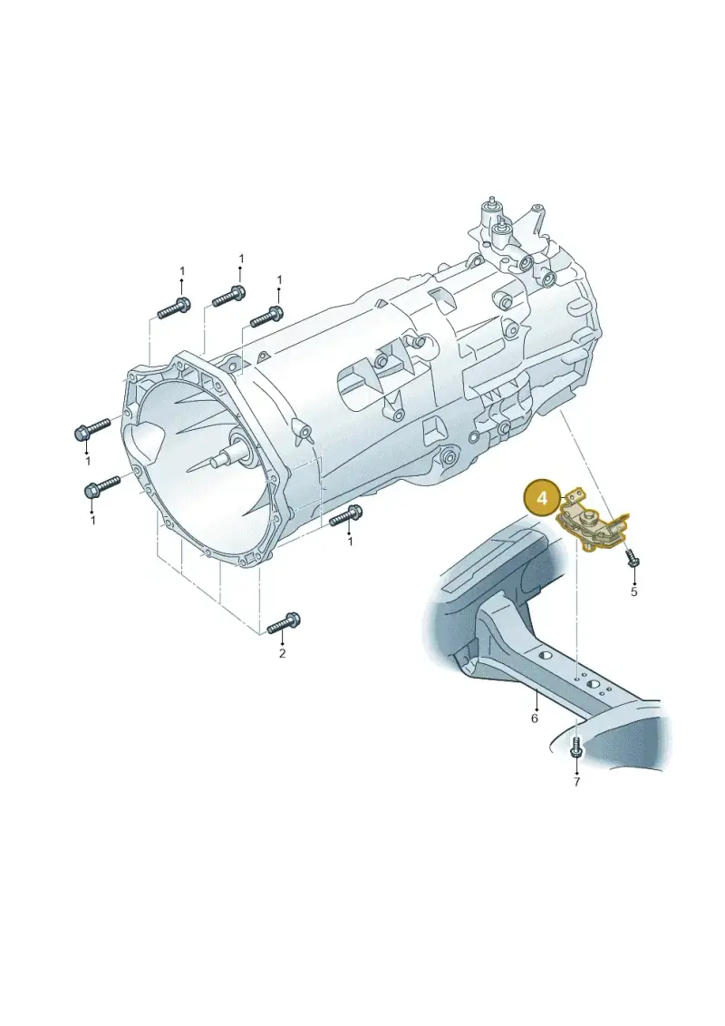 2H6399151A — Volkswagen Amarok twin cab (2016-2022) diagram 894300670, position 4