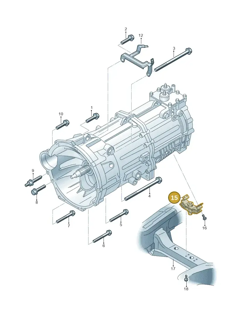 2H6399151A — Volkswagen Amarok twin cab (2022-) diagram 683300750, position 15