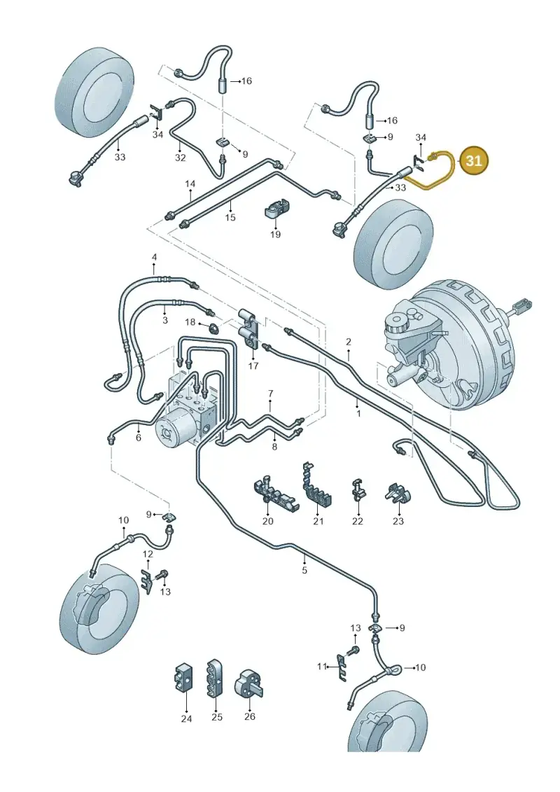 2H6611763A — Volkswagen Amarok twin cab (2022-) diagram 894611220, position 31