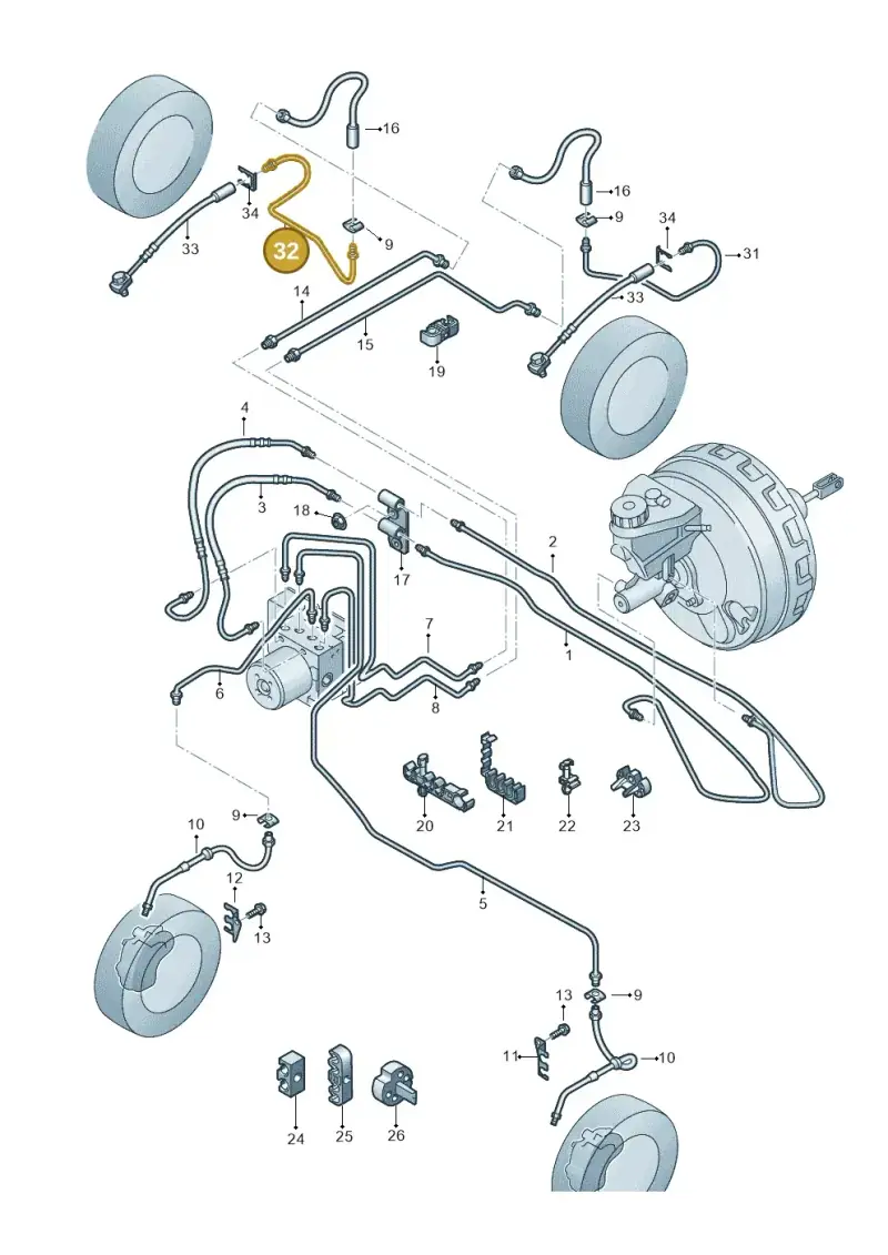 2H6611764 — Volkswagen Amarok twin cab (2022-) diagram 894611220, position 32