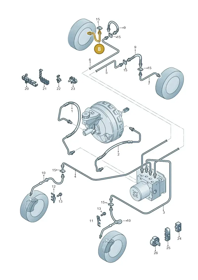 2H6611764A — Volkswagen Amarok twin cab (2022-) diagram 894611200, position 8