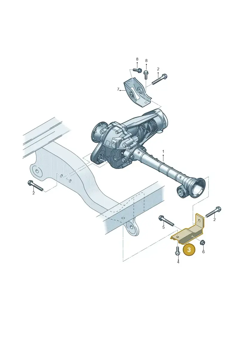2H6801771 — Volkswagen Amarok twin cab (2022-) diagram 683409000, position 3