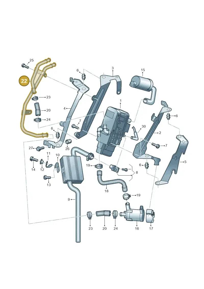 2H6815098 — Volkswagen Amarok twin cab (2022-) diagram 894819700, position 22