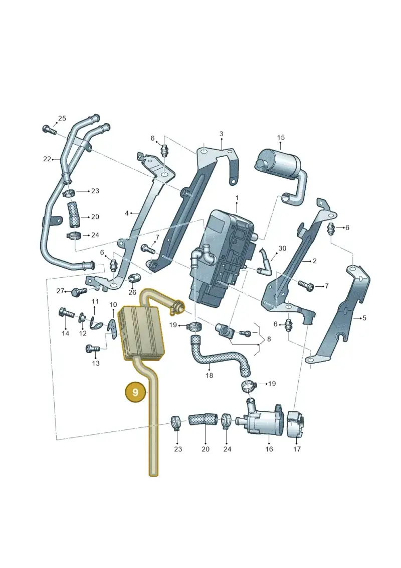 2H6819084B — Volkswagen Amarok twin cab (2022-) diagram 894819700, position 9