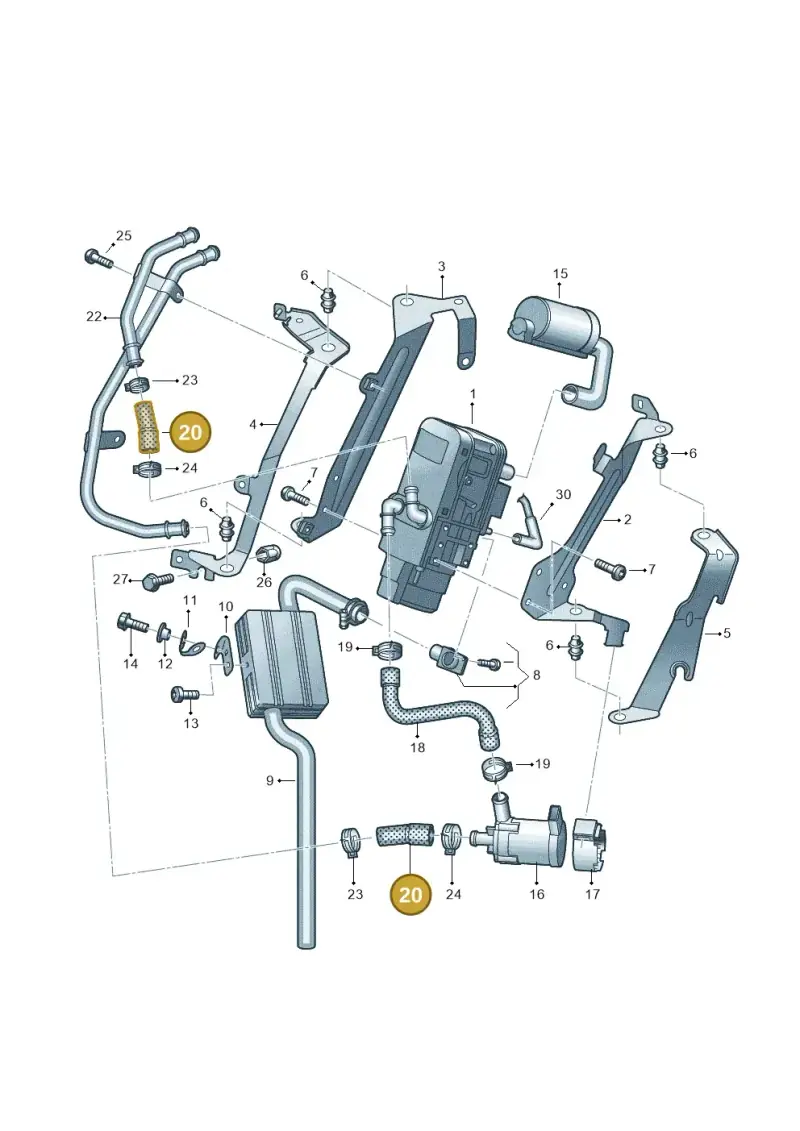2H6819308 — Volkswagen Amarok twin cab (2022-) diagram 894819700, position 20