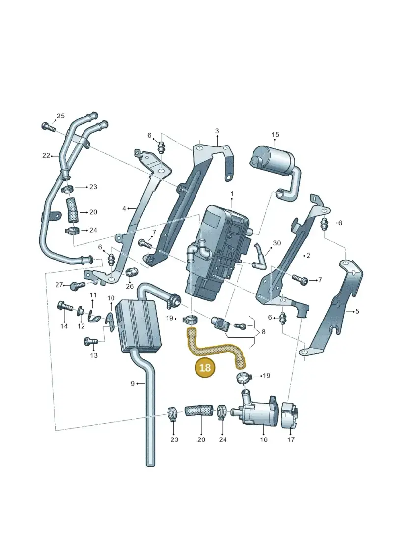 2H6819330A — Volkswagen Amarok twin cab (2022-) diagram 894819700, position 18