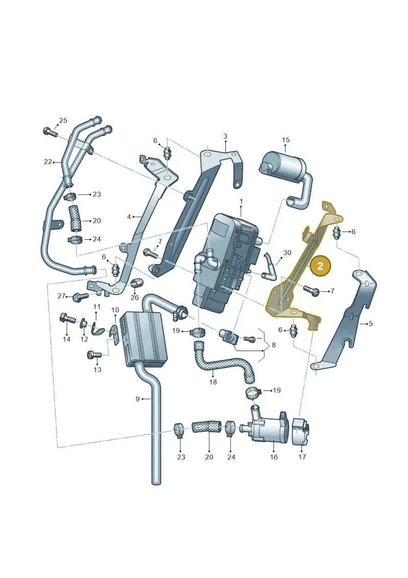 2H6819453 — Volkswagen Amarok twin cab (2022-) diagram 894819700, position 2