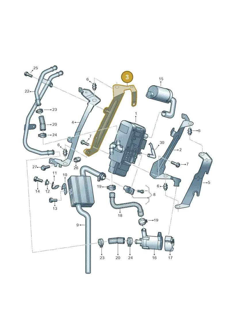 2H6819471A — Volkswagen Amarok twin cab (2022-) diagram 894819700, position 3