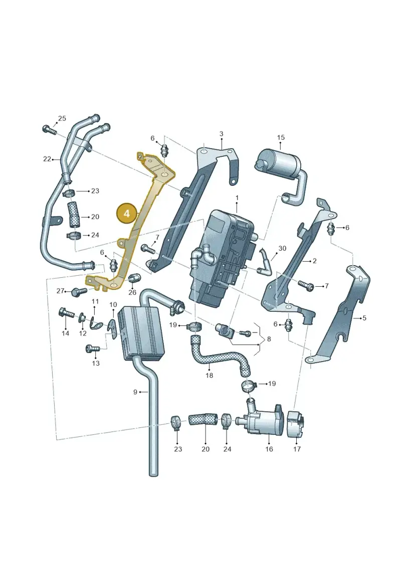 2H6819614 — Volkswagen Amarok twin cab (2022-) diagram 894819700, position 4