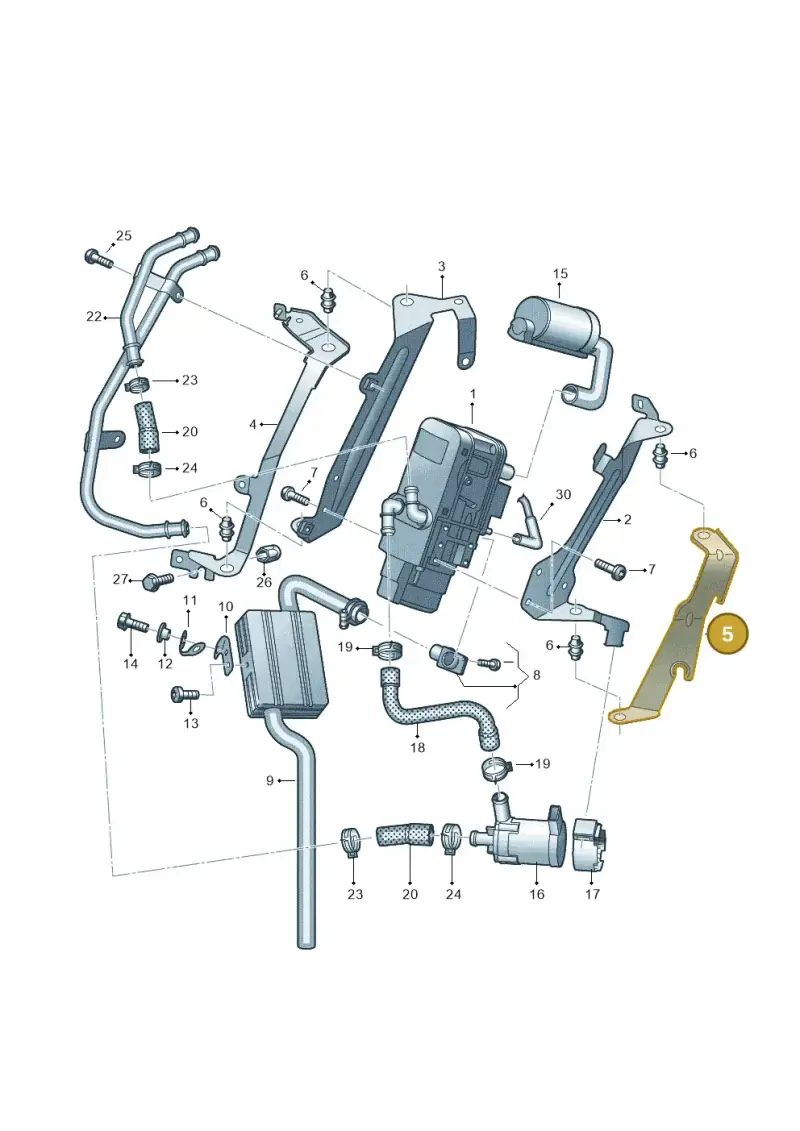 2H6819827 — Volkswagen Amarok twin cab (2022-) diagram 894819700, position 5