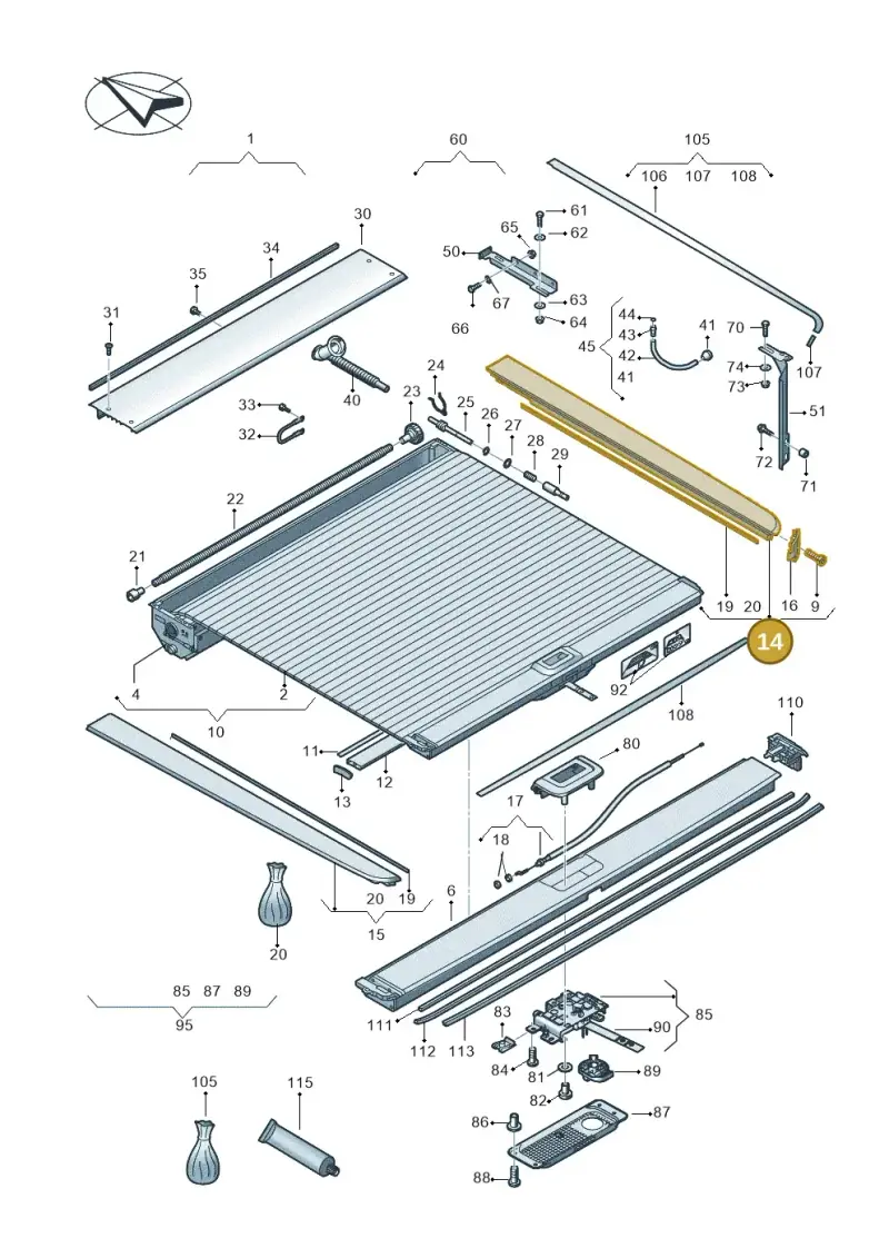 2H6860182A — Volkswagen Amarok twin cab (2022-) diagram 894860090, position 14