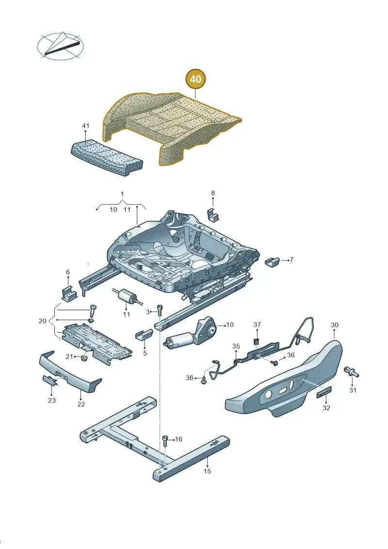 2H6881375A — Volkswagen Amarok twin cab (2022-) diagram 894881300, position 40